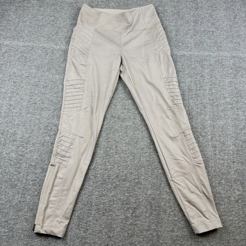 Athleta Leggings Womens Small Gray Delancey Gleam Moto Stretch